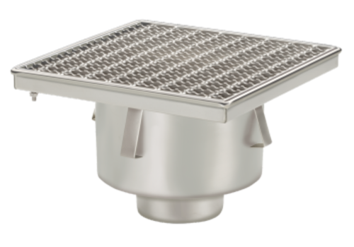  HorecaTraders Abfluss | Industriell | Edelstahl | 300 x 300 mm 