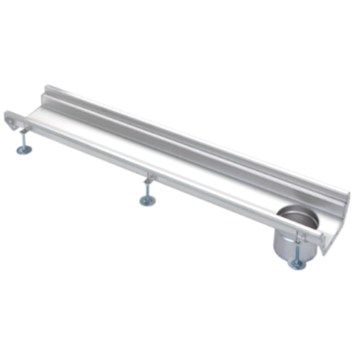  HorecaTraders Stainless steel gutter part | dim. 1000 x 200 mm | without exhaust 