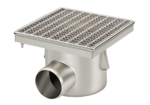  HorecaTraders Full stainless steel drain 100 l / min | anti slip 