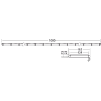 | Acier inoxydable | Couverture de plaque | 100 x 20 cm
