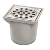Bucket Floor Pit | ABS | 45 l/min | Bottom outlet