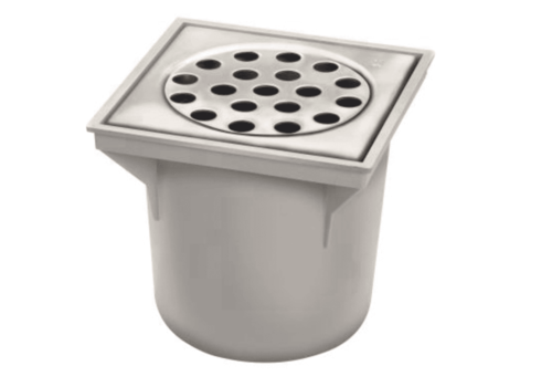  HorecaTraders Bucket Floor Pit | ABS | 45 l/min | Bottom outlet 