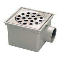 Bucket Floor Put | ABS | 45 l / min | Square 49 drainage holes