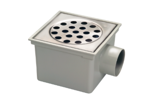  HorecaTraders Bucket Floor Put | ABS | 45 l / min | Square 49 drainage holes 