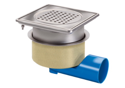  HorecaTraders Abfluss | Edelstahl | 75l/min | 200 x 200 mm 