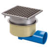 HorecaTraders Drainer | acier inoxydable | 75 l/min | 200 x 200 mm
