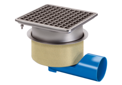  HorecaTraders Drainer | acier inoxydable | 75 l/min | 200 x 200 mm 