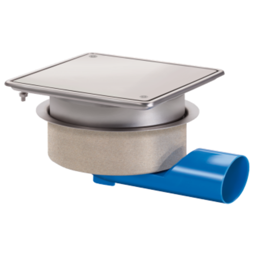  HorecaTraders Drain | Stainless steel | 75l/min | 200 x 200 mm 
