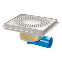 Drainer | acier inoxydable | 75 l/min | 300 x 300 mm