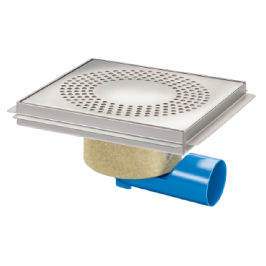 Drainer | acier inoxydable | 75 l/min | 300 x 300 mm