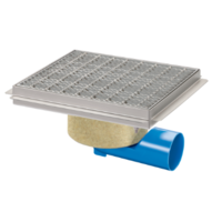 Abfluss | Edelstahl | 75l/min | 300 x 300 mm