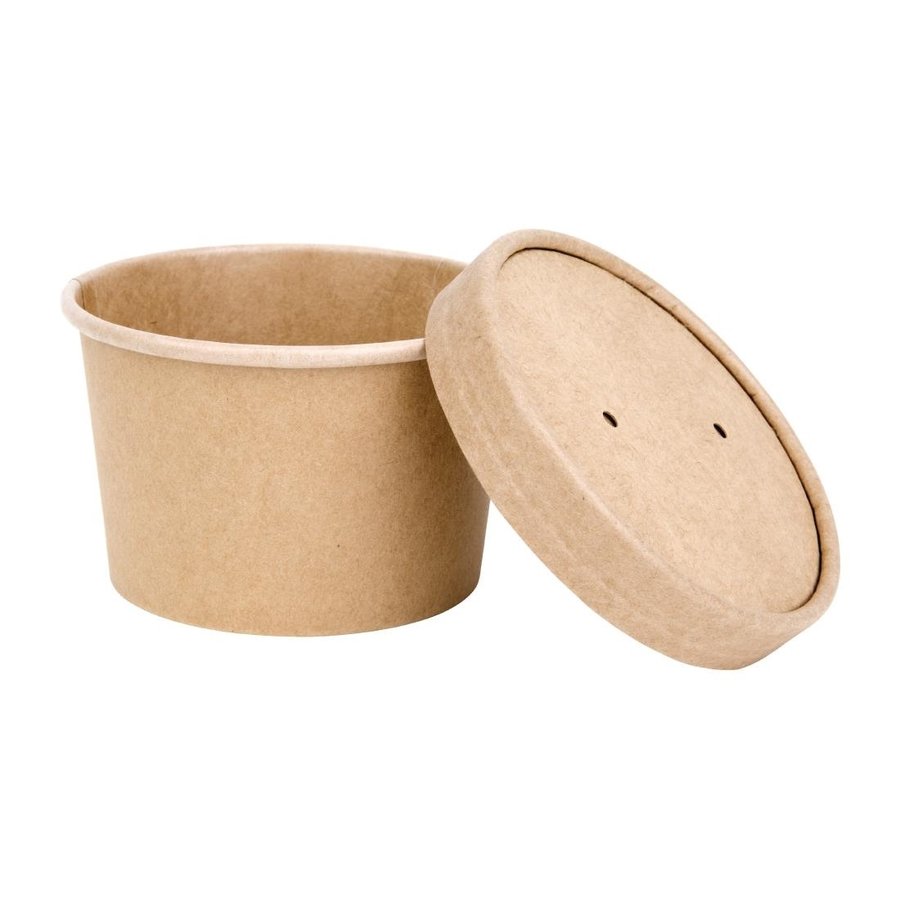 Couvercle écologique pour tasses à soupe | 500 pièces