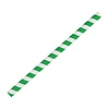 HorecaTraders Papers Green / white striped smoothie straws 250 pieces