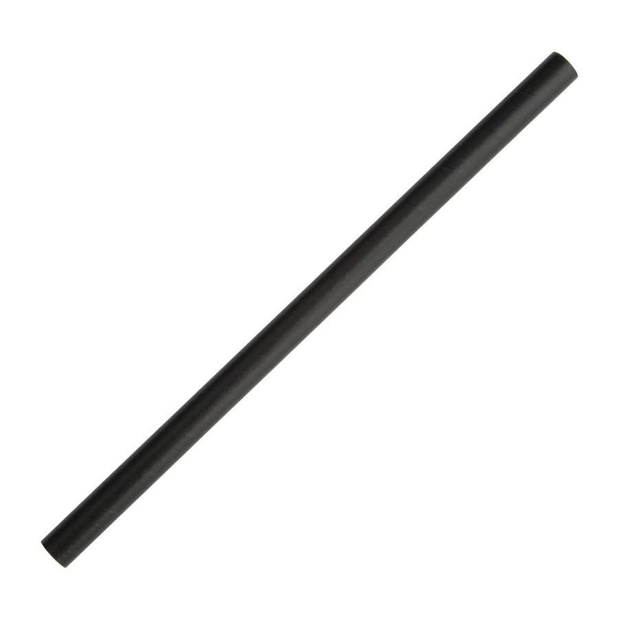 Pailles en papier | Noir | 250 pièces
