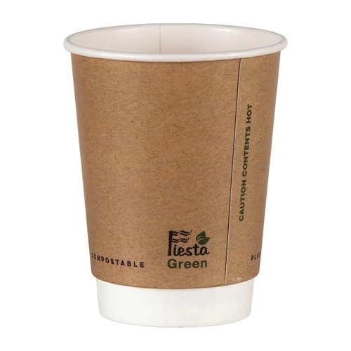  HorecaTraders Sustainable Double-walled coffee cups 34 CL | 25 pieces 