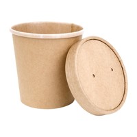 Sustainable paper lid for soup cups | 500 pcs
