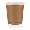 HorecaTraders Environmentally friendly double-walled coffee cups 34cl | 500 pcs