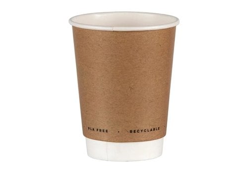  HorecaTraders Environmentally friendly double-walled coffee cups 34cl | 500 pcs 