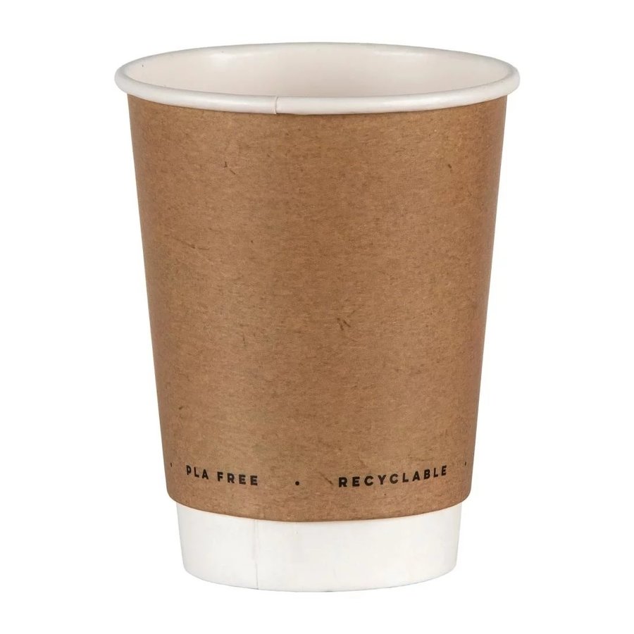 Environmentally friendly double-walled coffee cups 34cl | 500 pcs