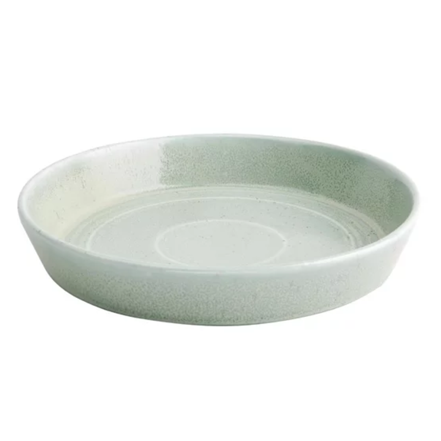plat rond et plat | vert | 22 cm | Cheval | 4 pièces