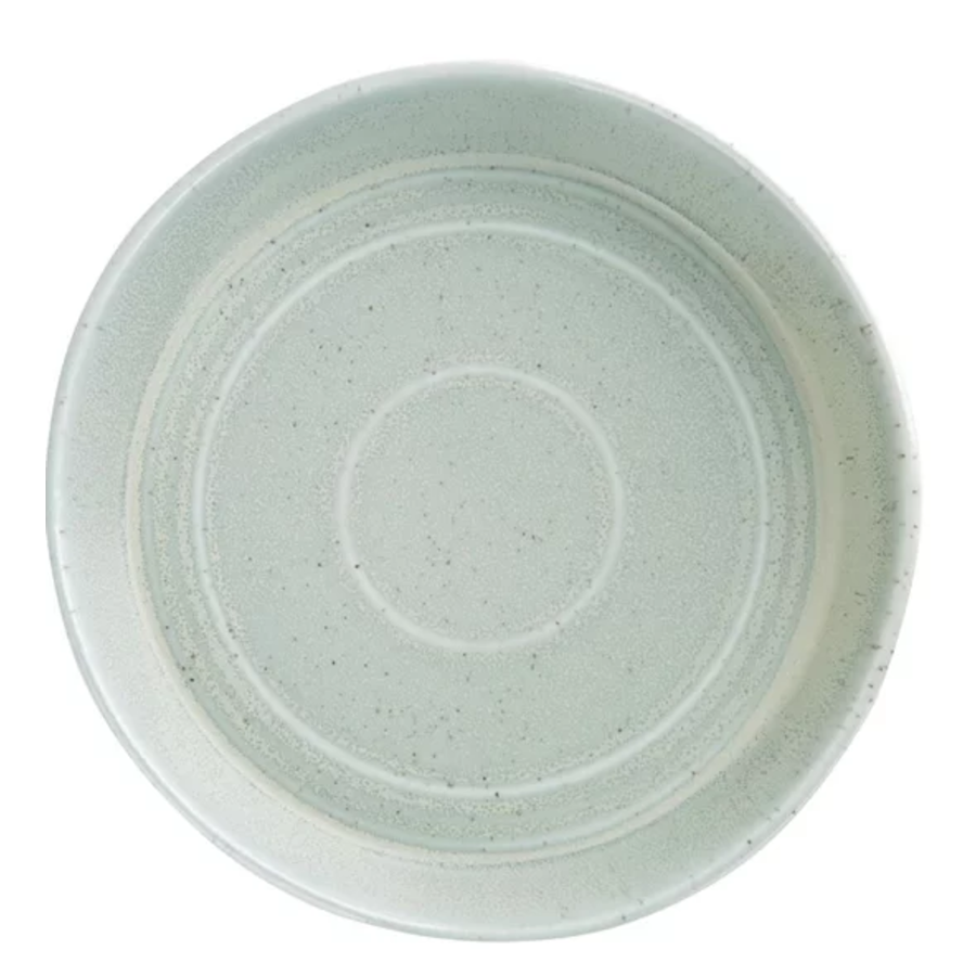 plat rond et plat | vert | 22 cm | Cheval | 4 pièces