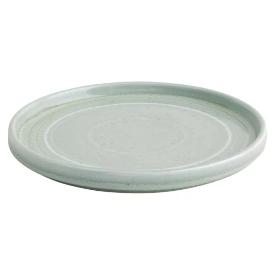 Assiette plate ronde | vert | 22 cm | Cheval | 6 pièces