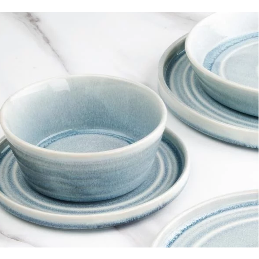 Flat round plate | blue | 22 cm | Cavalo | 6 pieces