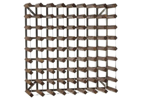  HorecaTraders Casier à vin 72 bouteilles | 80,4 x 22,8 x (h) 80,4 cm | Bois / Métal 