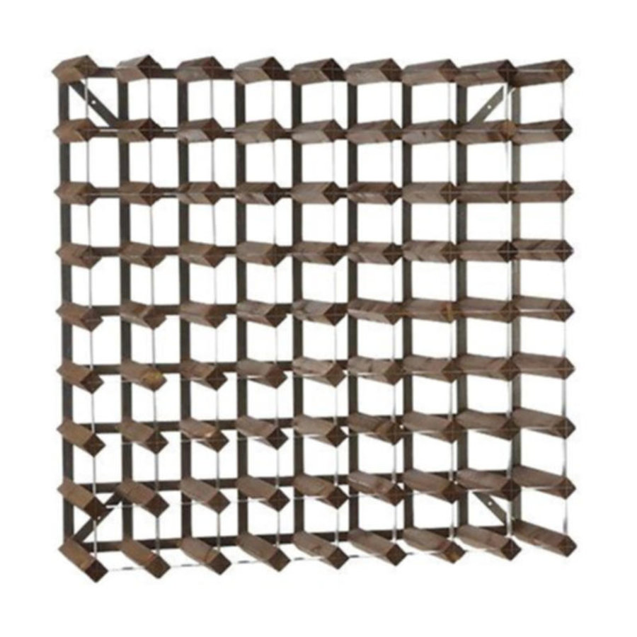 Wine rack 72 bottles | 80.4 x 22.8 x (h) 80.4 cm | Wood / Metal