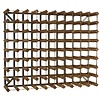 HorecaTraders Weinregal 90 Flaschen | 99,6 x 22,8 x (h) 80,5 cm | Holz / Metall