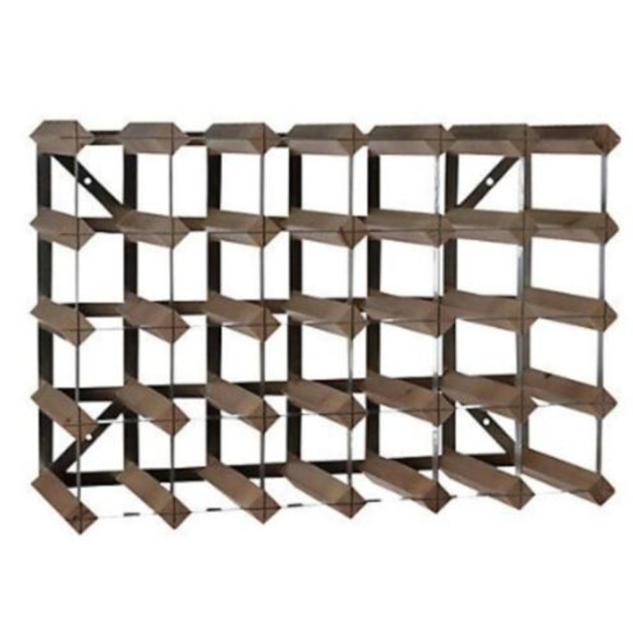 Wooden / Metal wine rack 30 bottles 61.2 x 22.8 x (h) 32.4 cm