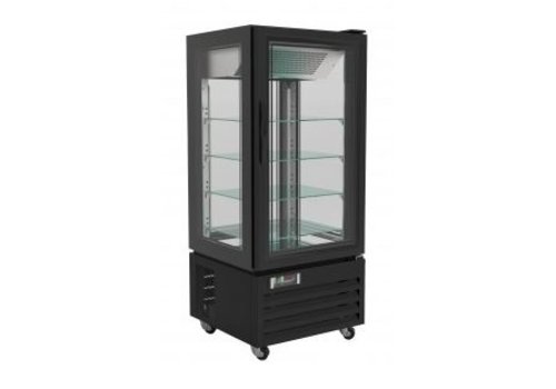  Combisteel Pastry display case 150 cm | Black | + 2 ° C / + 8 ° C 