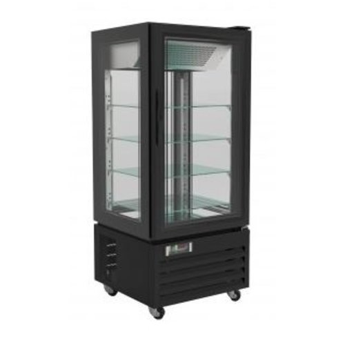  Combisteel Gebäckvitrine | 150 cm | Schwarz | +2°C/+8°C 