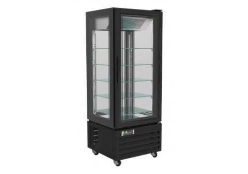  Combisteel Gebaksvitrine | 195 cm | Zwart | +2°C/+8°C 