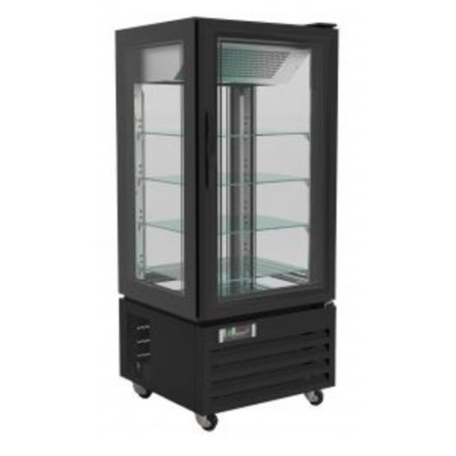  Combisteel Gefriervitrine | 150 cm | Schwarz | -18°C/-22°C 