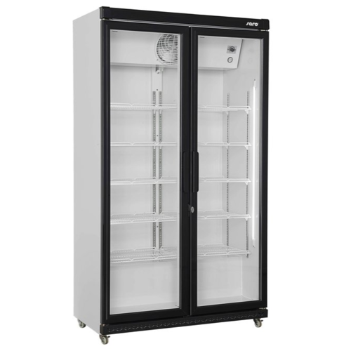  Saro Doppelkühlschrank mit Glastür | 10 Gitter | 1120 x 595 x (H) 1973 mm 