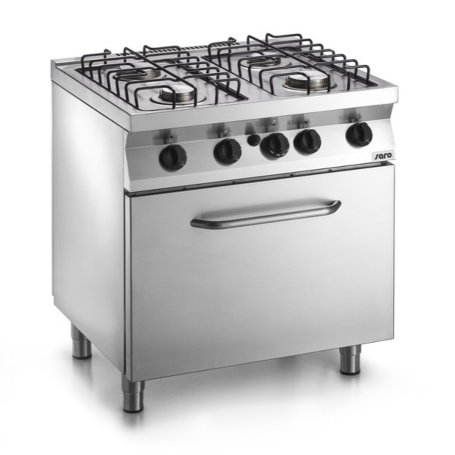 Gas Stove With Gas Oven | 4 Pits | 800x700x (H) 850mm