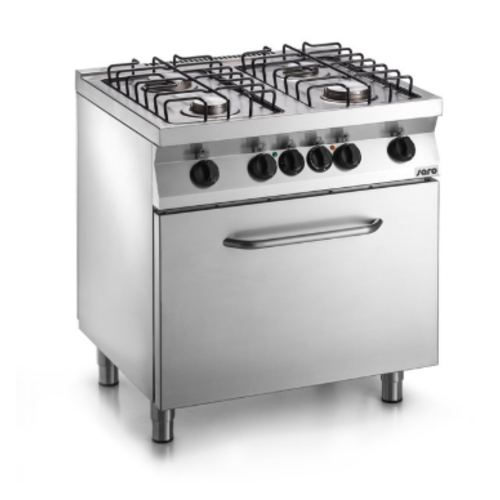  Saro Gas Stove With Electric Oven | 4 Pits | 800x700x (H) 850mm 