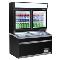 Wall Freezer | 230 V | 269 Kg | Black | 2 Glass Doors