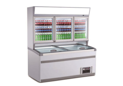 Combisteel Wandgefrierschrank | 230 V | 269 kg | 3 Glastüren 
