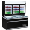 Combisteel Wandgefrierschrank | 230 V | 269 kg | Schwarz | 3 Glastüren