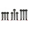HorecaTraders Brosse de rinçage base aluminium 3 pièces | 3x18cm