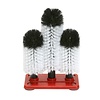 HorecaTraders Plastic brush 3-part base brush | 3x25 cm