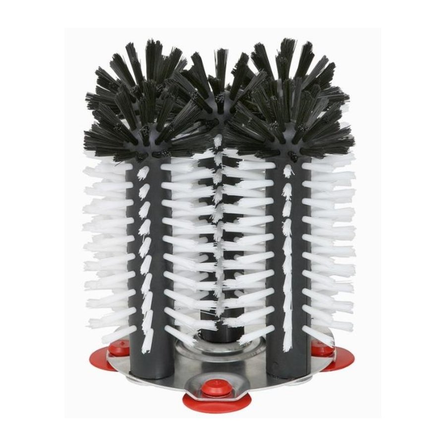 Brosse de rinçage base aluminium 5 pièces - 5x18cm