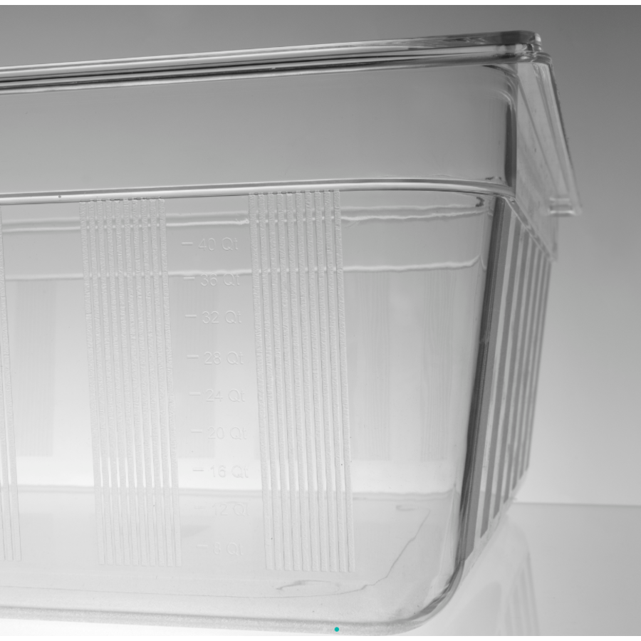 Bac gastronorme 2/1 | Empilable | Transparence claire
