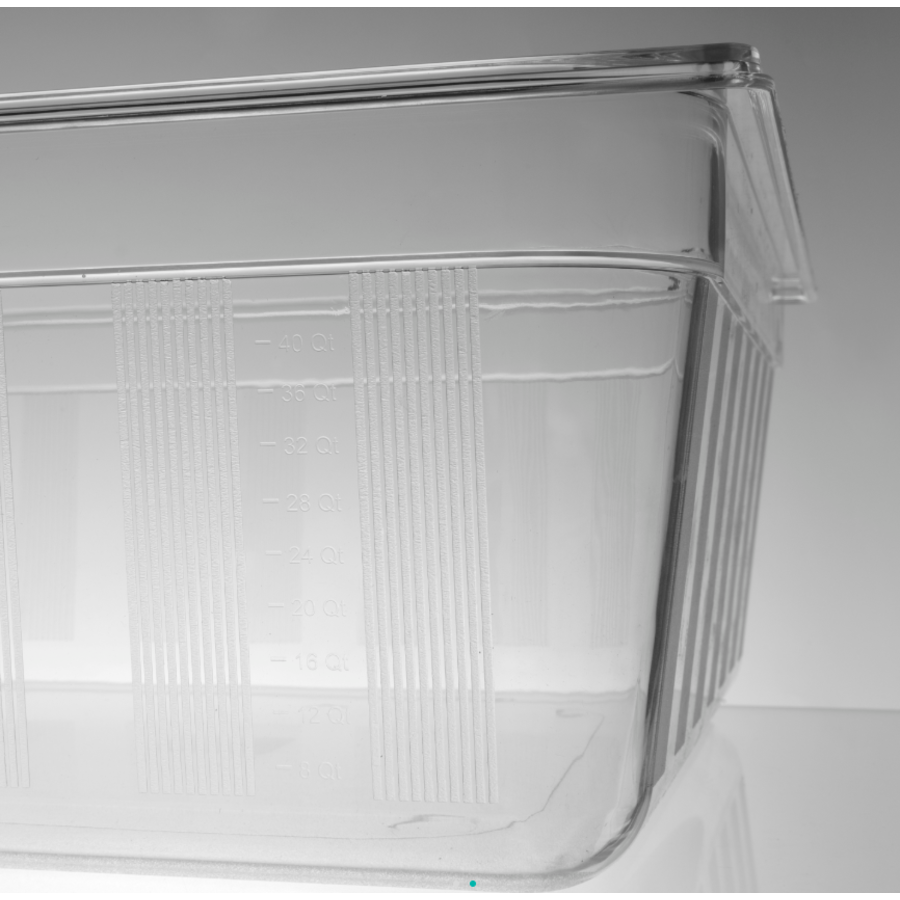 Gastronorm container 2/1 | Stackable Clear transparency