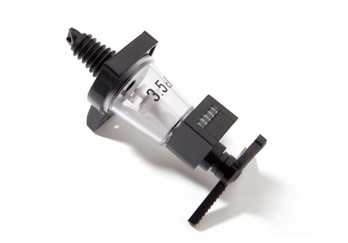  HorecaTraders Tasse à mesurer anti-goutte noire avec compteur | Disponible en 3 tailles 