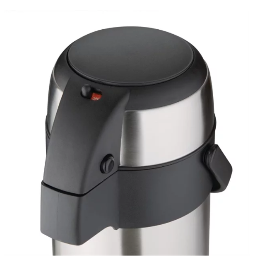 Olympia | Acier inoxydable | Carafe à pompe | 5 litres