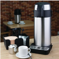 Olympia | Acier inoxydable | Carafe à pompe | 5 litres