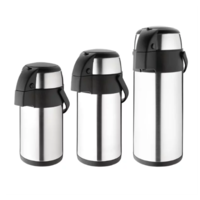 Olympia | Acier inoxydable | Carafe à pompe | 5 litres